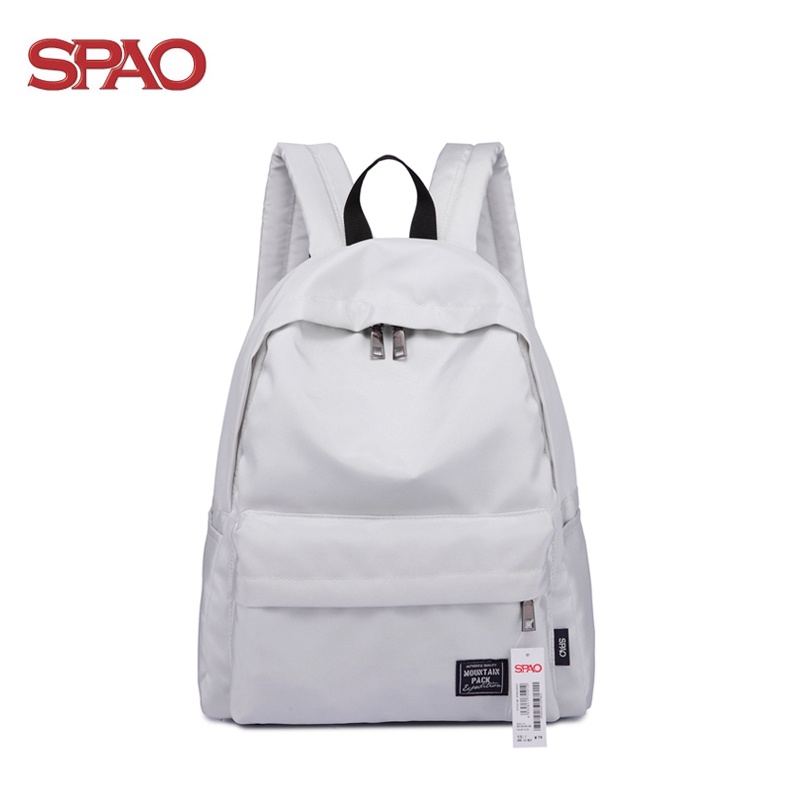 韓國SPAO 22春新款EXO SJ AOA純色雙肩包書包背包商務時尚旅行包