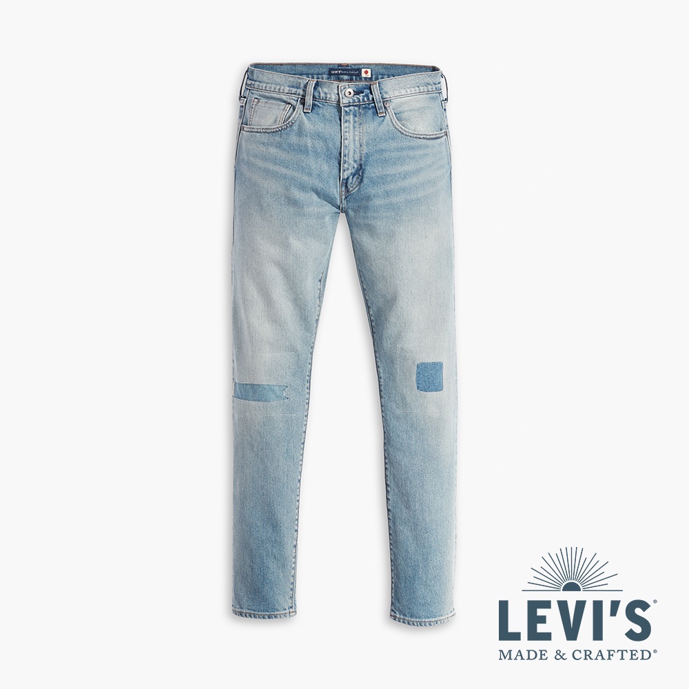 Levis LMC MOJ頂級日本布 512低腰修身窄管牛仔褲 靛藍赤耳 補丁工藝 男 59607-0057 人氣新品