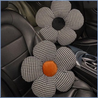 ALrr適用於汽車千鳥格腰靠護腰靠墊車載靠枕車用腰墊腰託車內頭枕護頸枕女生