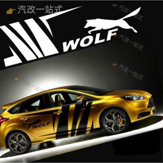 汽配🔸FORD 福特 WOLF 改裝汽車貼紙 運動款風格 車門 車尾引擎蓋 FOCUS FIESTSA i-MAX K