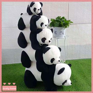 【Lovely home】可愛模擬熊貓佈娃娃毛絨玩具大號玩偶兒童睡覺抱枕公仔生日禮物女