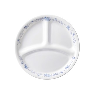 【美國康寧 CORELLE】優雅淡藍 8吋分隔盤/211餐盤/