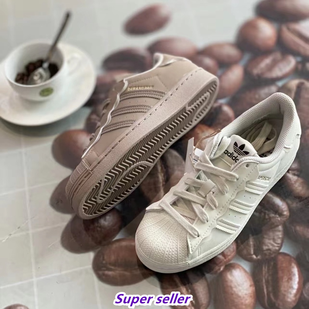 Adidas Originals Superstar 奶油白 貝殼鞋 灰褐色 摩卡 咖啡色 GW4441/0