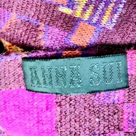 【ANNA SUI】棉毛 特色 圍巾（#180×30）▪️. Made in Japan