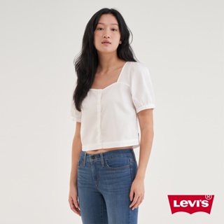Levis 合身短版方領襯衫上衣 女款 85388-0012 熱賣單品