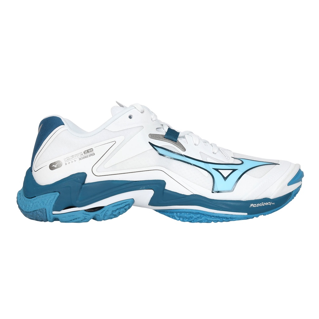 MIZUNO WAVE LIGHTNING Z8 男排球鞋( 訓練 美津濃 「V1GA240021」 白水藍墨藍