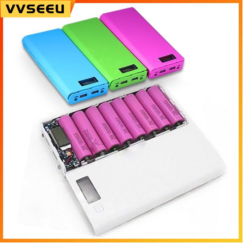 DIY 8x18650 Power Bank Case 20000mAh LCD Display Powerbank S