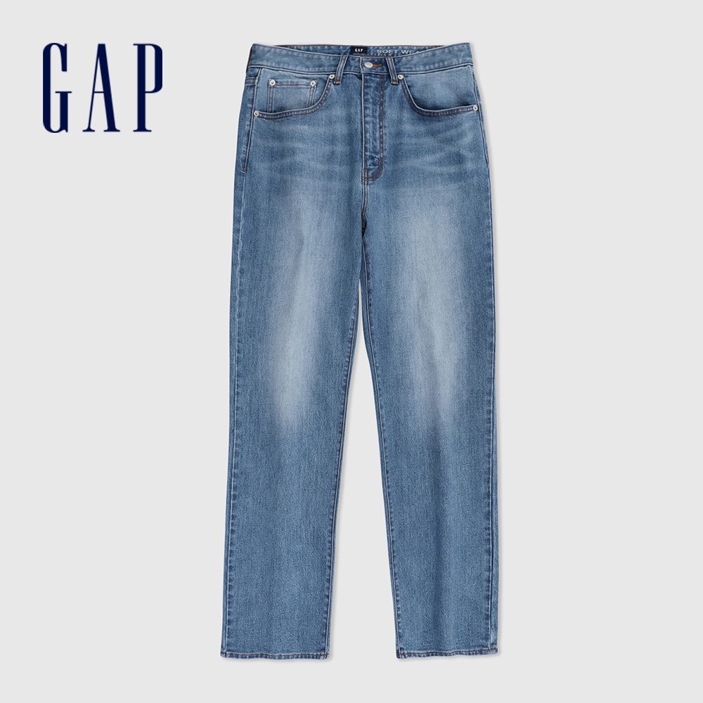 Gap 男裝 直筒牛仔褲-淺藍色(892083)