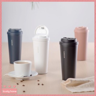【Lovely home】【Lovely home】樂扣樂扣簡約元氣保溫杯女簡約便攜咖啡杯子不銹鋼水杯男