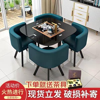 萬達木業 接待洽談桌椅組閤網紅小圓桌辦公室會議桌店鋪會客傢用餐桌椅餐椅 飯桌 圓餐桌 餐凳 折疊餐桌 餐臺 長餐桌 前臺