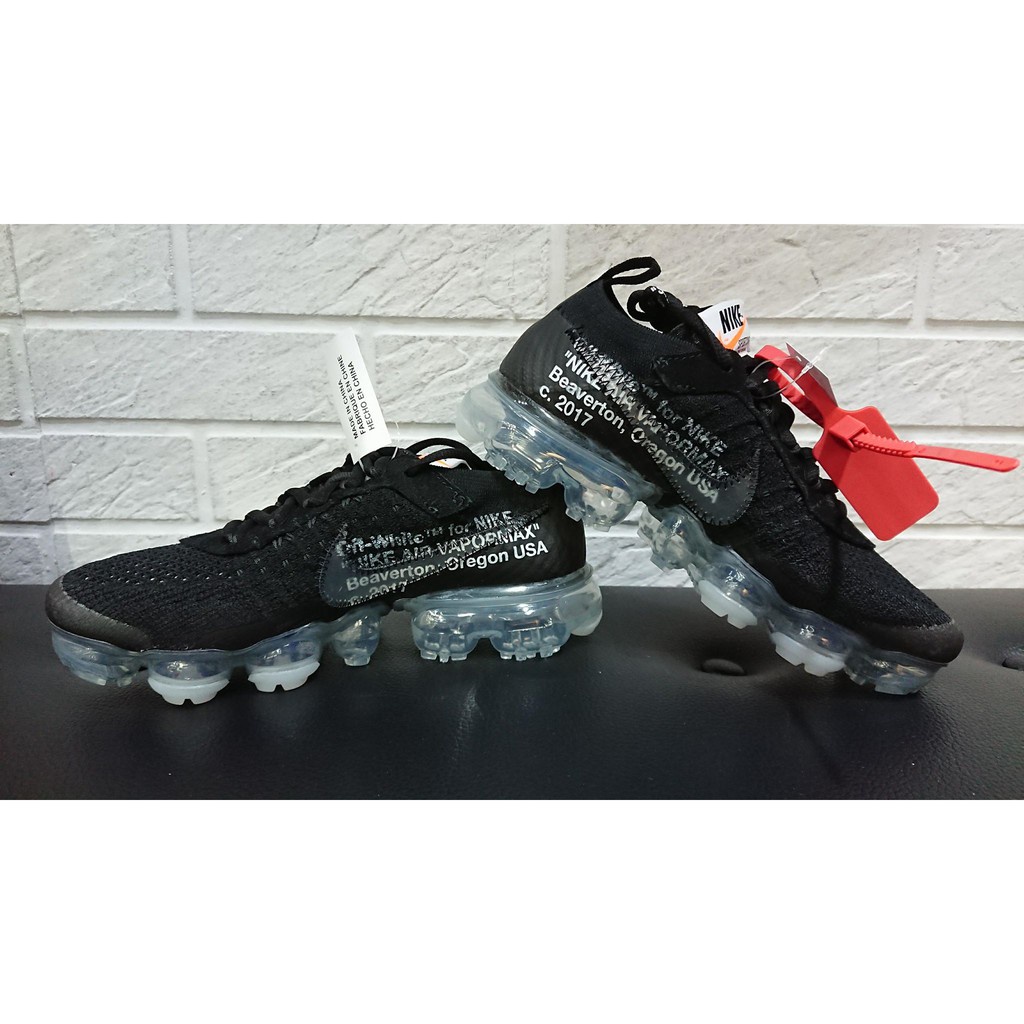 Off White x Nike Air Vapormax The Ten 黑色 透明底