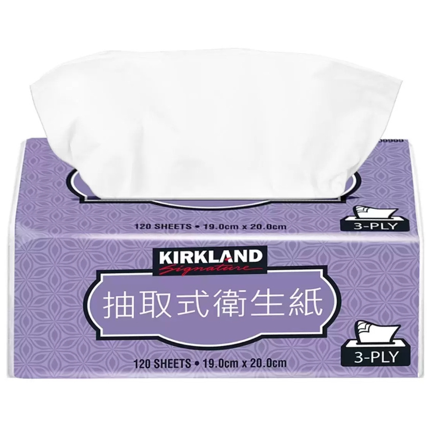 [限購] 好市多 Kirkland Signature 科克蘭 三層 抽取 衛生紙 120張 廁所用 廁所用紙