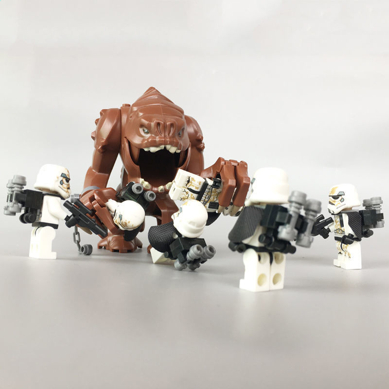 兼容樂高星球大戰積木蘭克怪獸Rancor蘭科獸白兵拼裝人仔益智玩具