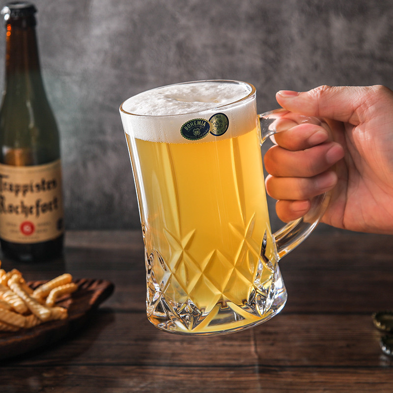 “进口酒杯”BOHEMIA捷克原裝進口精釀啤酒杯北歐風格酒杯波西米亞水晶玻璃