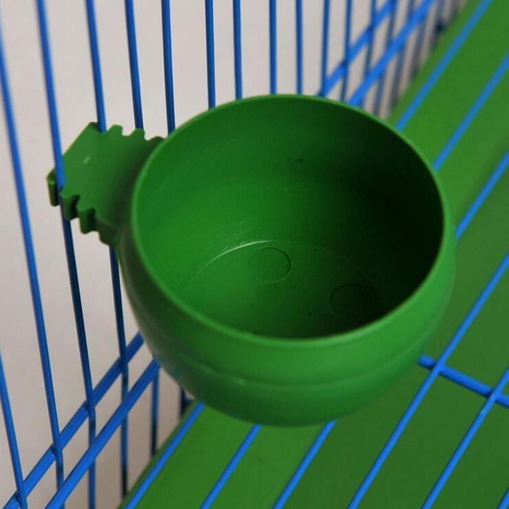 小豬豬精選鸚鵡鳥碗鳥食盒食碗食杯槽食缸鳥籠通用鐵絲籠飼料盒鳥用品鳥用具.