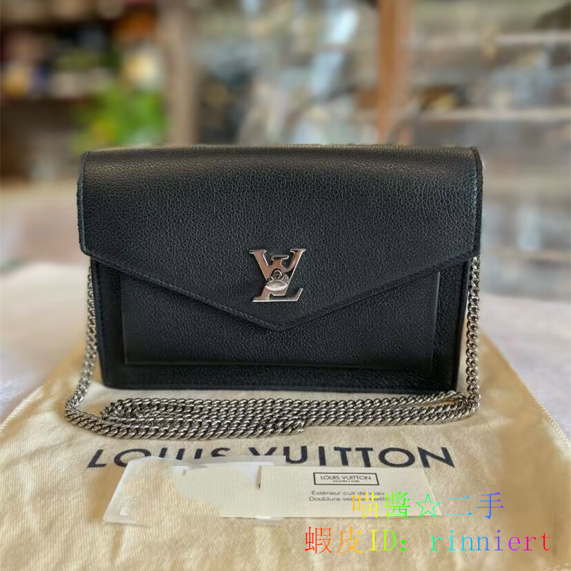 LV 路易威登 MYLOCKME CHAIN POCHETTE 小牛皮 鏈條包 單肩包 斜挎包 M63471