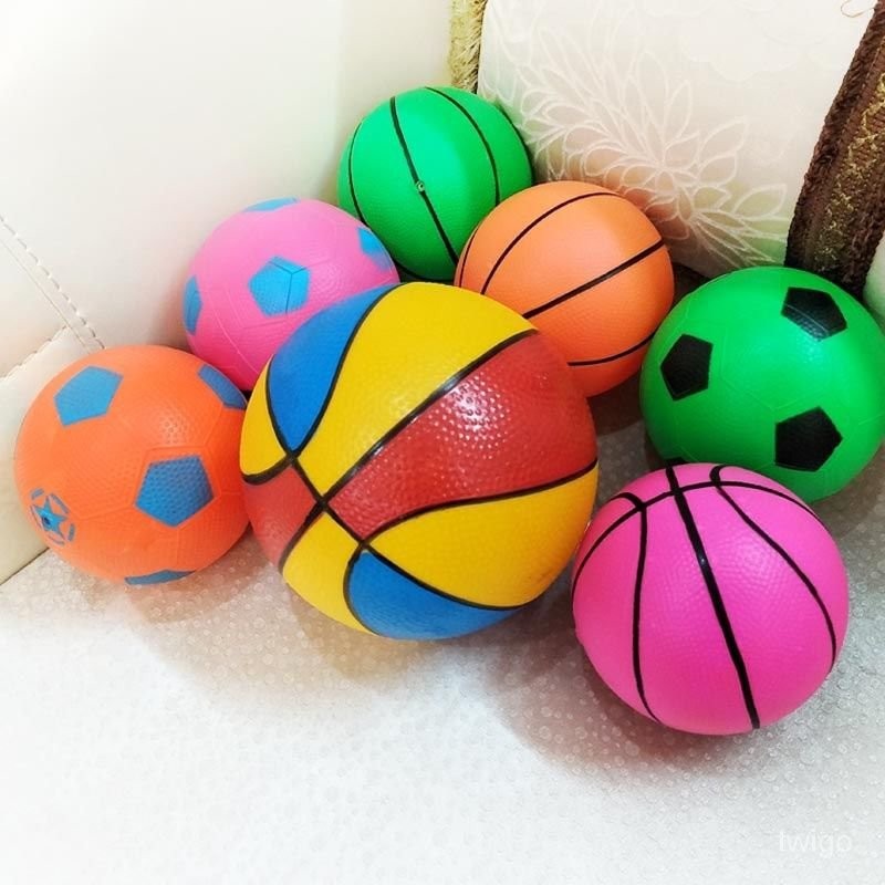 🔥客製/熱賣🔥兒童籃球小皮球幼兒園拍拍球寶寶西瓜球按摩球充氣球類 小皮球 充氣小皮球 拍拍球