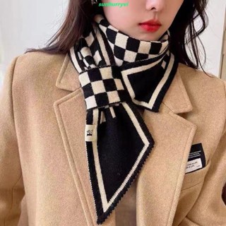 低價⚡️韓版針織毛線2024春秋交叉短版小圍巾禮品女冬季脖套護頸圍脖百搭💯圍巾女/熱銷/批發/促銷價