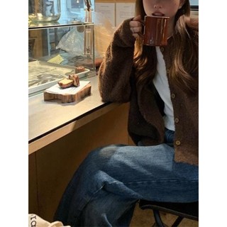 Codibook｜韓國 Wansmall 不修邊素面羊毛長版開襟衫［預購］針織外套 女裝