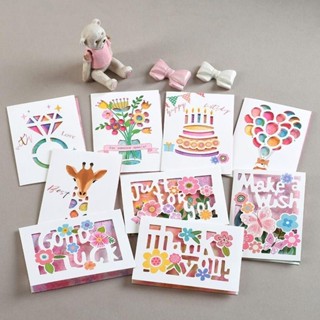 creative birthday cards greeting thank you card韓式生日卡片