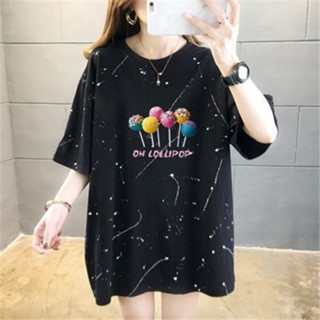 寬鬆大尺碼短袖T恤女上衣女 特大碼女裝300斤短袖T恤女寬鬆韓版240斤超胖mm夏裝學生上衣200斤