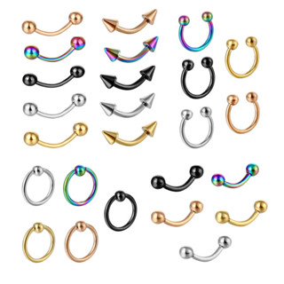 Stainless Steel Nose nail C rod breast ring nose ring female