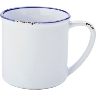 台灣現貨 英國《Utopia》復古石陶馬克杯(藍白380ml) | 水杯 茶杯 咖啡杯