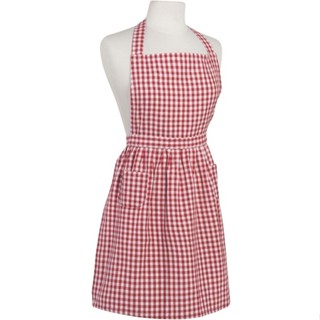 台灣現貨 美國《NOW》經典雙袋圍裙(格紋紅) | 廚房圍裙 料理圍裙 烘焙圍裙