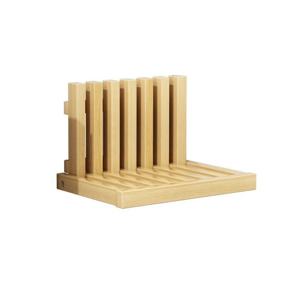 折疊床頭櫃 全實木臥室床頭 創意替代邊幾 小型輕奢高級感懸浮床頭櫃
