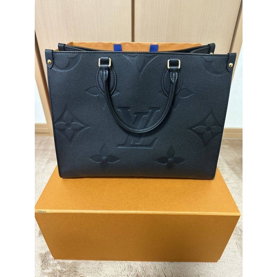 【二手】LV 路易威登 ONTHEGO 中號 M45595 托特包 手提包 單肩包 斜挎包 女款 黑色