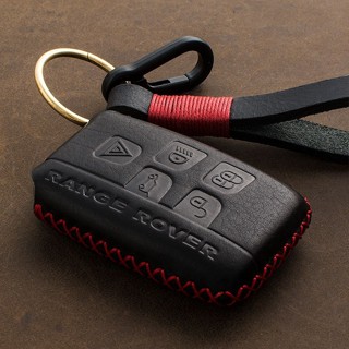 適用於鑰匙皮套Land Rover 英國路華 智慧型 晶片 鑰匙皮套 RANGE ROVER Evoque 真皮 鑰匙包