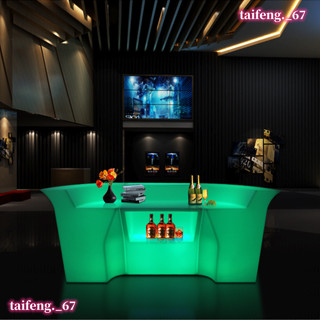 廠家直銷戶外LED發光酒吧臺椅☆個性子傢俱咖啡桌茶☆幾酒店桌椅接待前臺