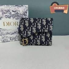 【二手】Dior 迪奧 Oblique Saddle 三折錢包 錢夾 短夾 卡夾 皮夾S5652CTZQ_M92