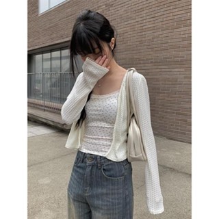 Codibook｜韓國 anyonemore 碎花蕾絲背心［預購］無袖 針織外套 女裝