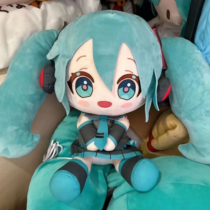 初音未來 週邊抱枕 毛絨玩偶 公仔娃娃 初音未來娃娃 世嘉SEGA 初音未來fufu玩偶蝴蝶結棉花娃娃公仔單肩包包動漫