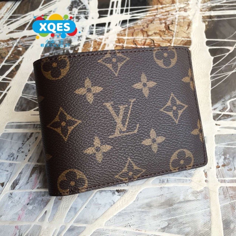 二手全新精品LOUIS VUITTON MULTIPLE 錢夾 經典 老花 錢包 短夾 卡夾 名片夾 M60895