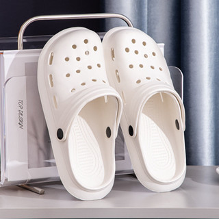 洞洞鞋 crocs 洞洞鞋 厚底洞洞鞋 增高洞洞鞋夏季新款洞洞鞋女懶人鞋防滑防臭情侶輕便EVA透氣沙灘涼拖鞋