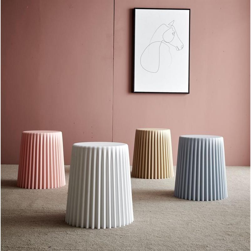 🌟艾尼斯精選🌟免運/北歐創意塑料凳子傢用加厚客廳塑料小凳子熟膠圓凳簡約化妝梳妝凳
