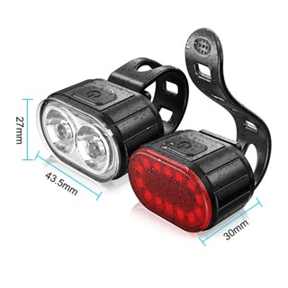 腳踏車車燈燈組 USB前燈 尾燈 腳踏車大燈 防水LED燈 山地車燈 腳踏車配件