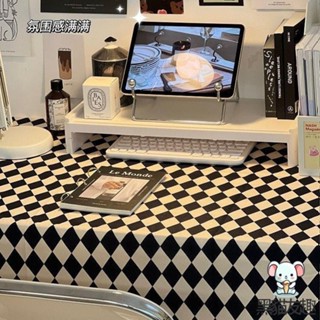 ✅ 臺灣發貨 北歐風格子桌布ins風輕奢高級感臺布書桌學生宿舍茶幾餐桌墊家用 北歐簡約桌布 餐桌墊 長方形桌墊