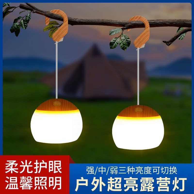 爆款 特賣 金果戶外露營LED照明燈野營燈 USB充電燈籠花多功能帳篷燈營地燈