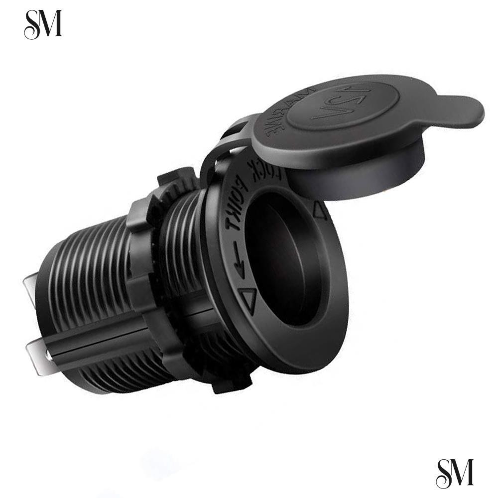 【SYM】汽車點煙器插座 12V-24V 防水插頭電源插座適配器適用於船用摩托車卡車 RV ATV