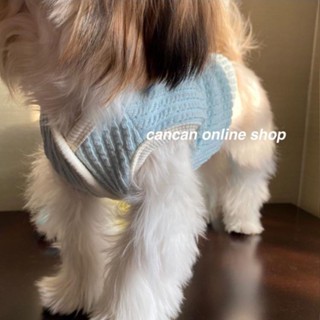 ✨萌寵出道✨韓國ins風馬爾濟斯狗狗衣服寵物加絨保暖馬甲藍貓布偶貓無袖衣服