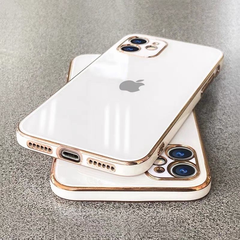 秒變12直邊蘋果11手機殼iPhone12promax電鍍玻璃xsm全包13pro純色