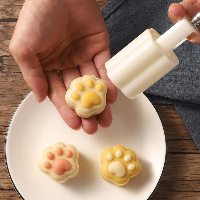 🌟台灣熱銷🌹月餅模具2023新款家用手按壓式花冰皮月餅點心糕點模型綠豆糕磨具