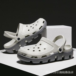 🚀臺灣熱賣 夏季拖鞋 洞洞鞋男士 布希鞋高品質CROSS拖鞋夏季防滑沙灘鞋CLOG情侶涼鞋室外懶人拖鞋男外穿海灘鞋
