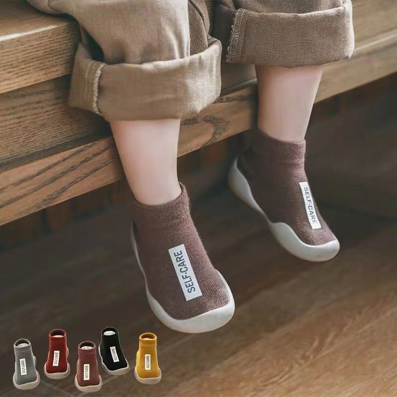 新款熱銷 嬰兒學佈鞋軟底防滑春秋寶寶襪子鞋早敎室內外走路嬰幼兒透氣鞋襪 QGON