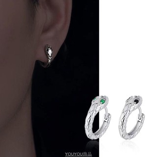🌿SUN-Jewelry 純銀蛇形耳環 歐美風格蛇耳環 手工銀飾耳環 男女情侶耳環 個性簡約耳扣 街頭潮流耳飾 學生時