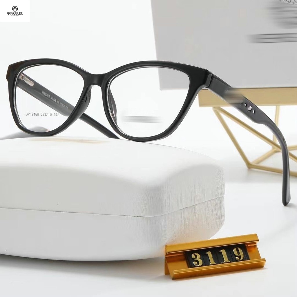 時尚貓眼眼鏡 網上配鏡 新款 韓系貓眼 眼鏡 超輕眼鏡框 架素顏圓形眼鏡 架小框