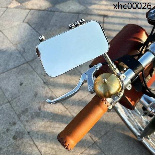 熱銷· 電動腳踏車後照鏡小圓鏡輔助鏡摩托踏板山地單車通用反光鏡倒車鏡